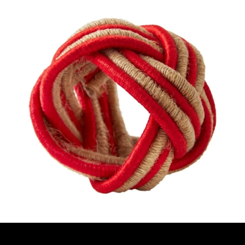 Woven Napkin Rings Set of 4 Box Pioneer Woman New Natural Materials